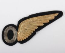 Rare 1918 RAF Dress Observer Wing, Articulated, Silver & Gold Plated