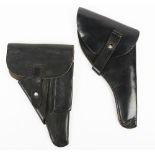 Scarce 1944 Dated P-38 Pistol Holster & Captured and Re-Issued Pistol Holster