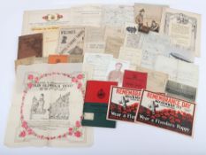 WW1 Period Paperwork, Photos and Ephemera.
