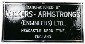 Vickers Armstrong Factory Sign