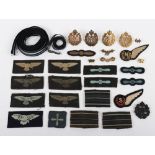 WW2 RAF, RCAF, RAAF Insignia, Including RCAF Silver 'OPs' Wings