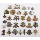 Collection of mainly British Army Cap Badges