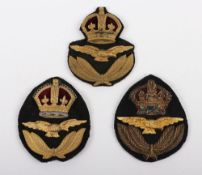 Early RAF Officers Cap Badges