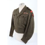 Royal Northumberland Fusiliers Battle Dress Blouse.