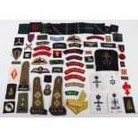Large Collection of British Military Cloth Badges