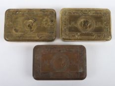 WW1 Princess Mary Christmas Tins, Three Examples