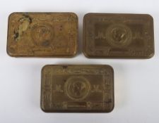 WW1 Princess Mary Christmas Tins, Three Examples.