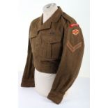 Queens Regiment Battle Dress Blouse, Gurkha Brigade