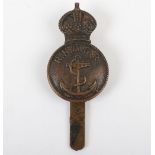 WW1 Royal Navy Motor Boat Reserve Cap Badge