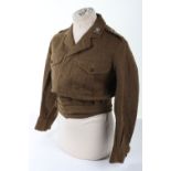 Queens Own Yorkshire Yeomanry Battle Dress Blouse.