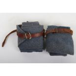 WW1 French Pair of Puttees, Horizon Blue.