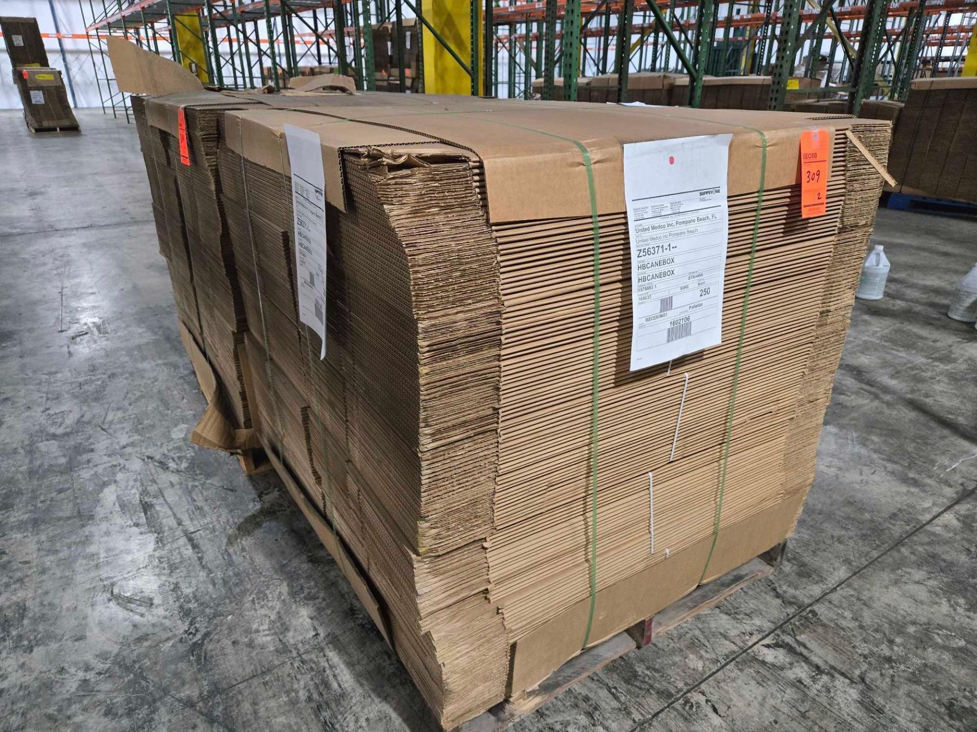 Lot of (500) Corrugated boxes, 24 X 10 X 31 inches, HBCANEBOX ...