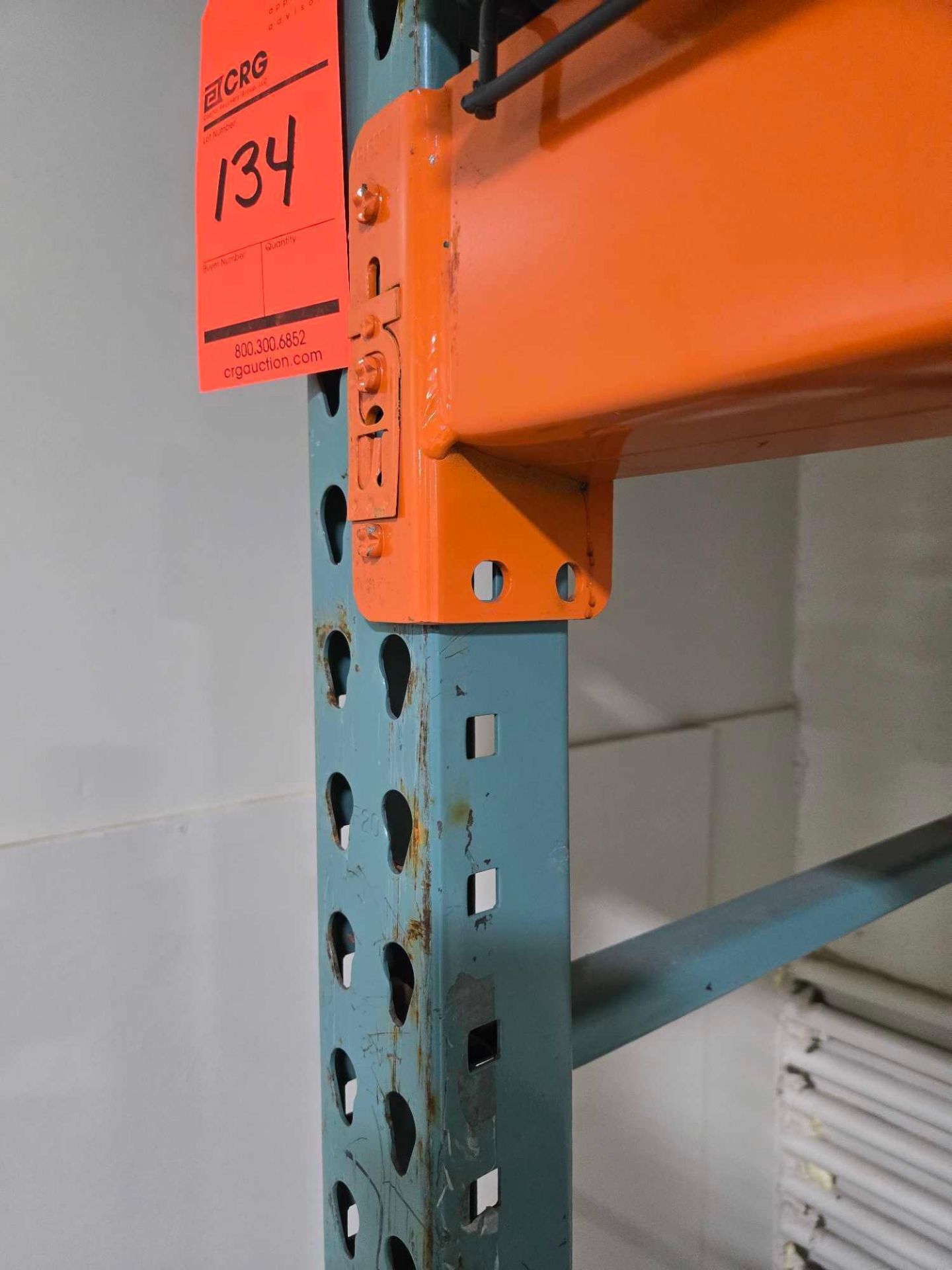 Lot of (9) sections of assorted racking to include (7) 11 foot 6 inch ...