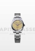 ROLEX OYSTER PERPETUAL *ALL NEW 2025 RELEASE - UNWORN* BEIGE DIAL - OYSTER STEEL *BEAT THE WAIT*