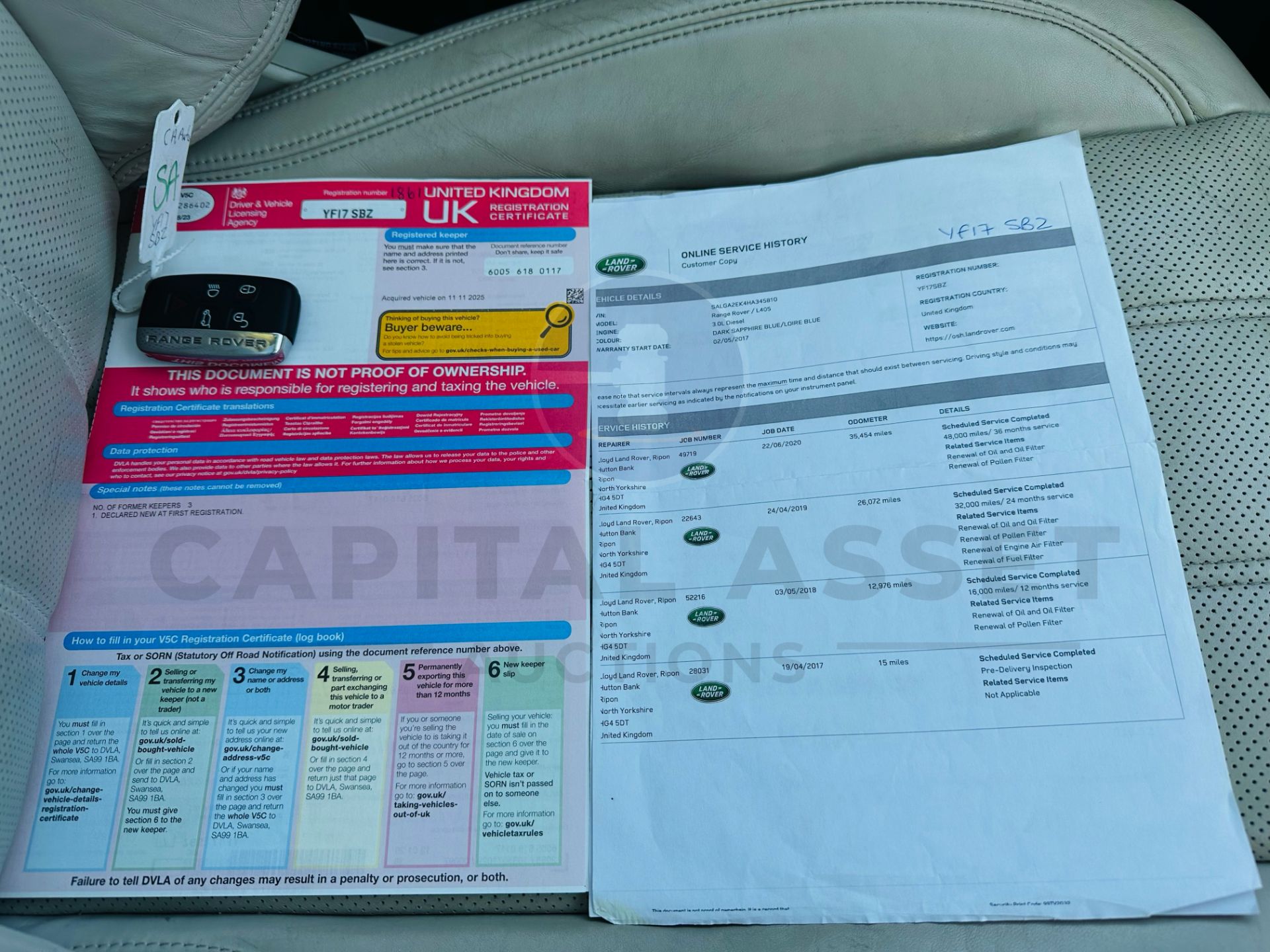 RANGE ROVER VOGUE "3.0 TDV6" AUTO - 17 REG - AIR SUSPENSION - LEATHER -SAT NAV - MEGA SPEC - NO VAT! - Image 37 of 37