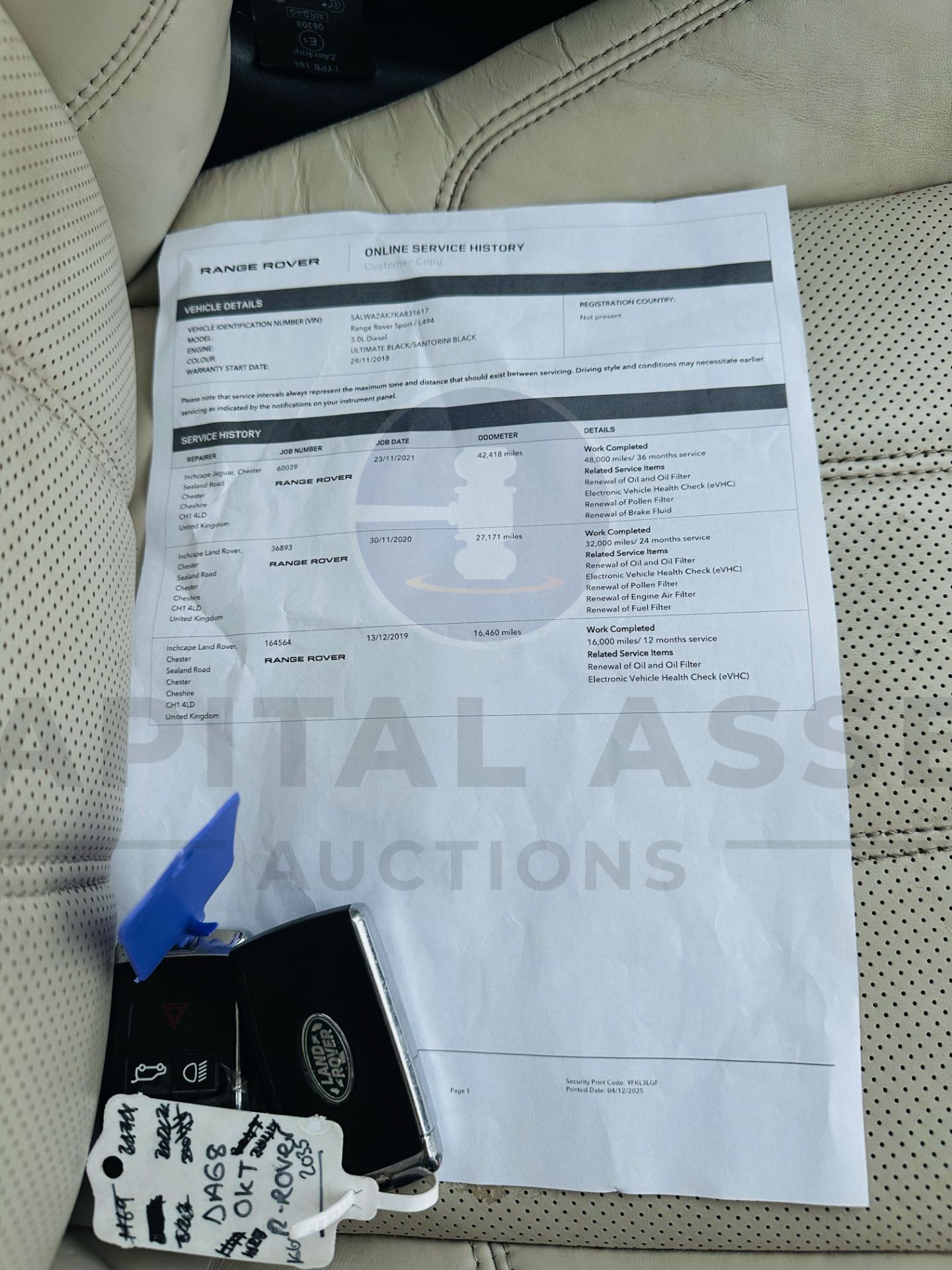 RANGE ROVER SPORT 3.0 "SDV6" AUTO "HSE DYNAMIC" 1 OWNER - 2019 MODEL - SAT NAV - PAN ROOF - NO VAT! - Image 38 of 38