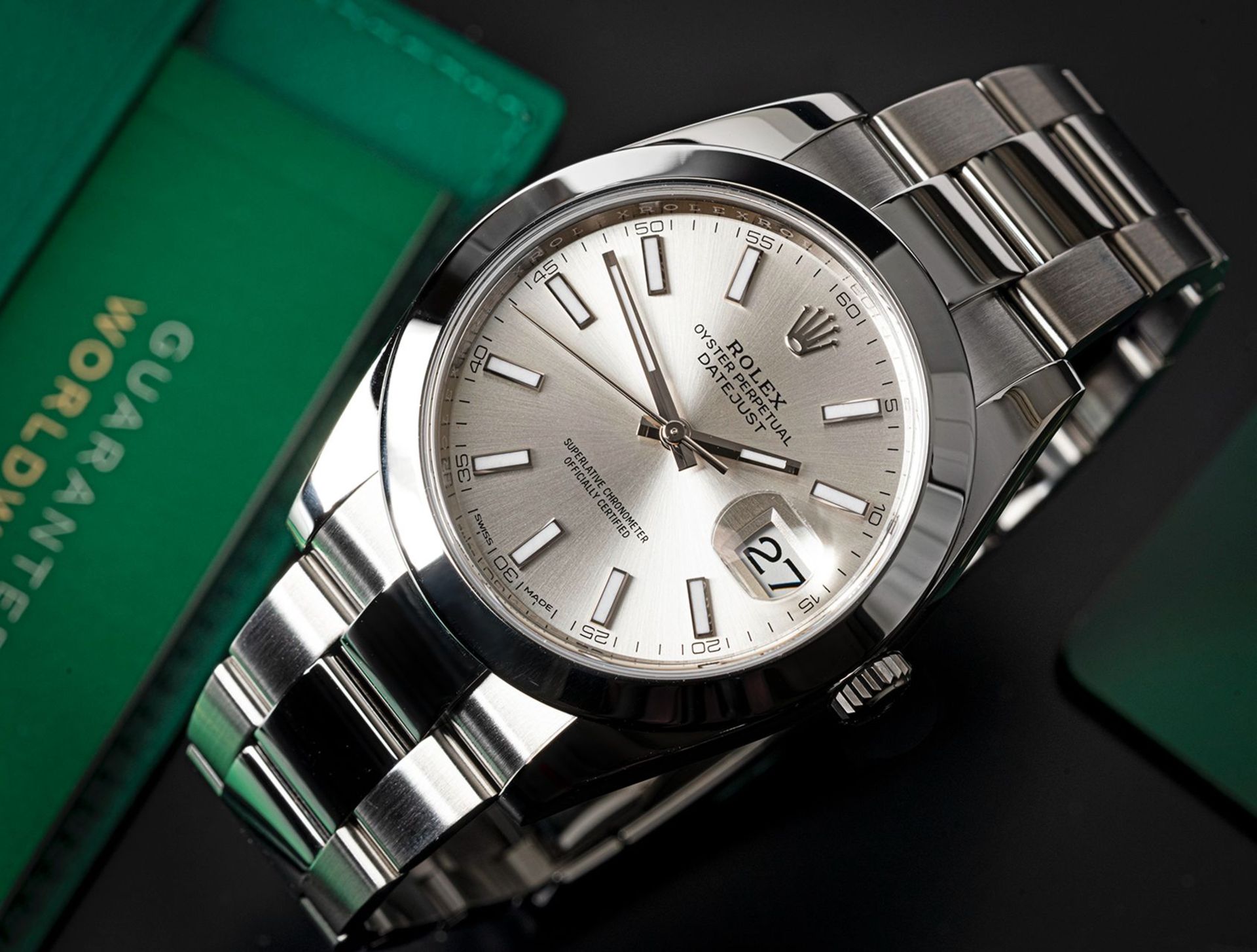 ROLEX DATEJUST *41MM SILVER DIAL* (2023) OYSTER STEEL - COMPLETE SET *WOW* - Image 7 of 7