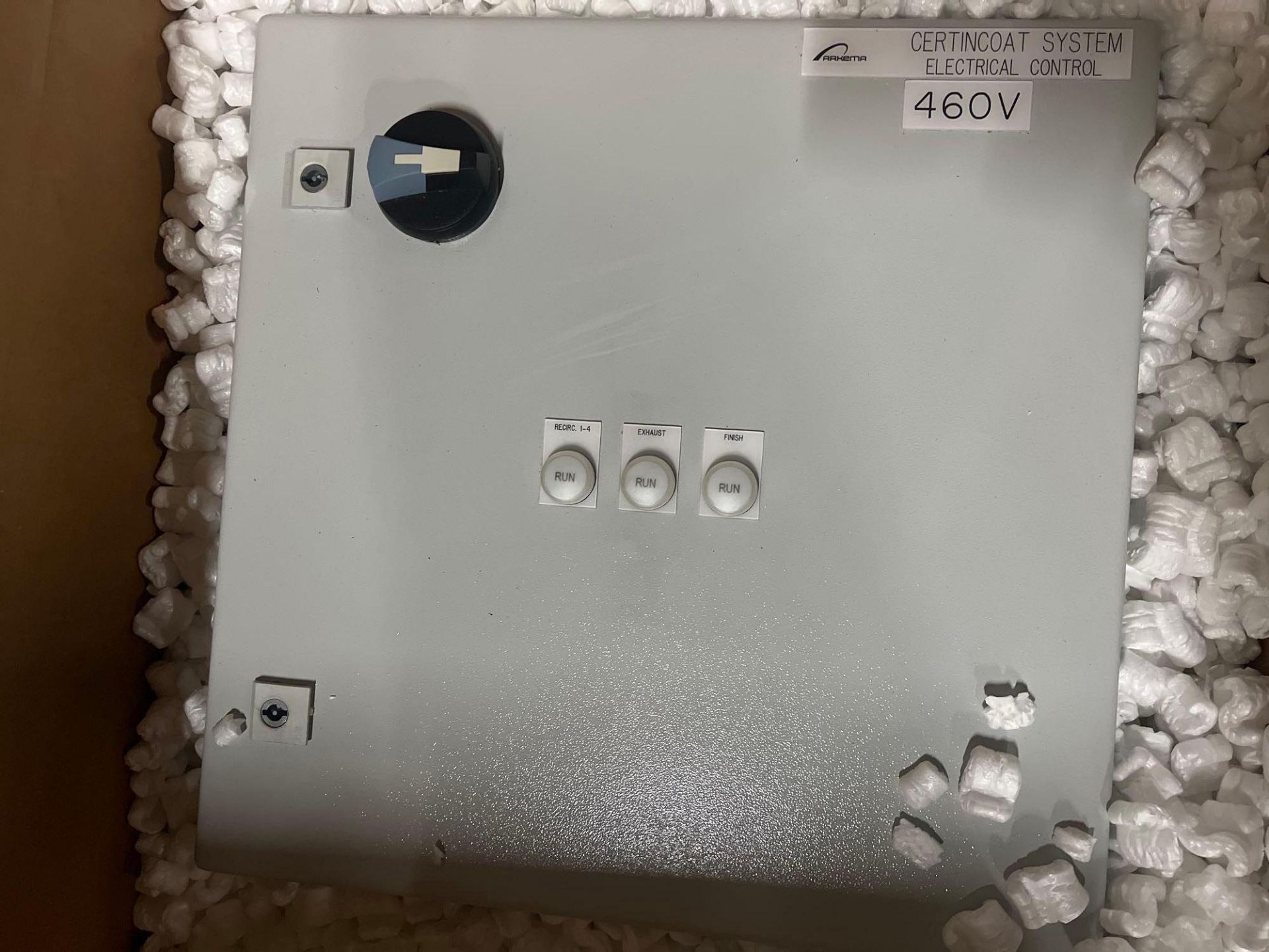 2019 Arkema 61720 CertinCoat hot end glass coating hood system, with ...