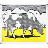 Roy Lichtenstein - Cow Going Abstract (Single Panel), Hand Signed