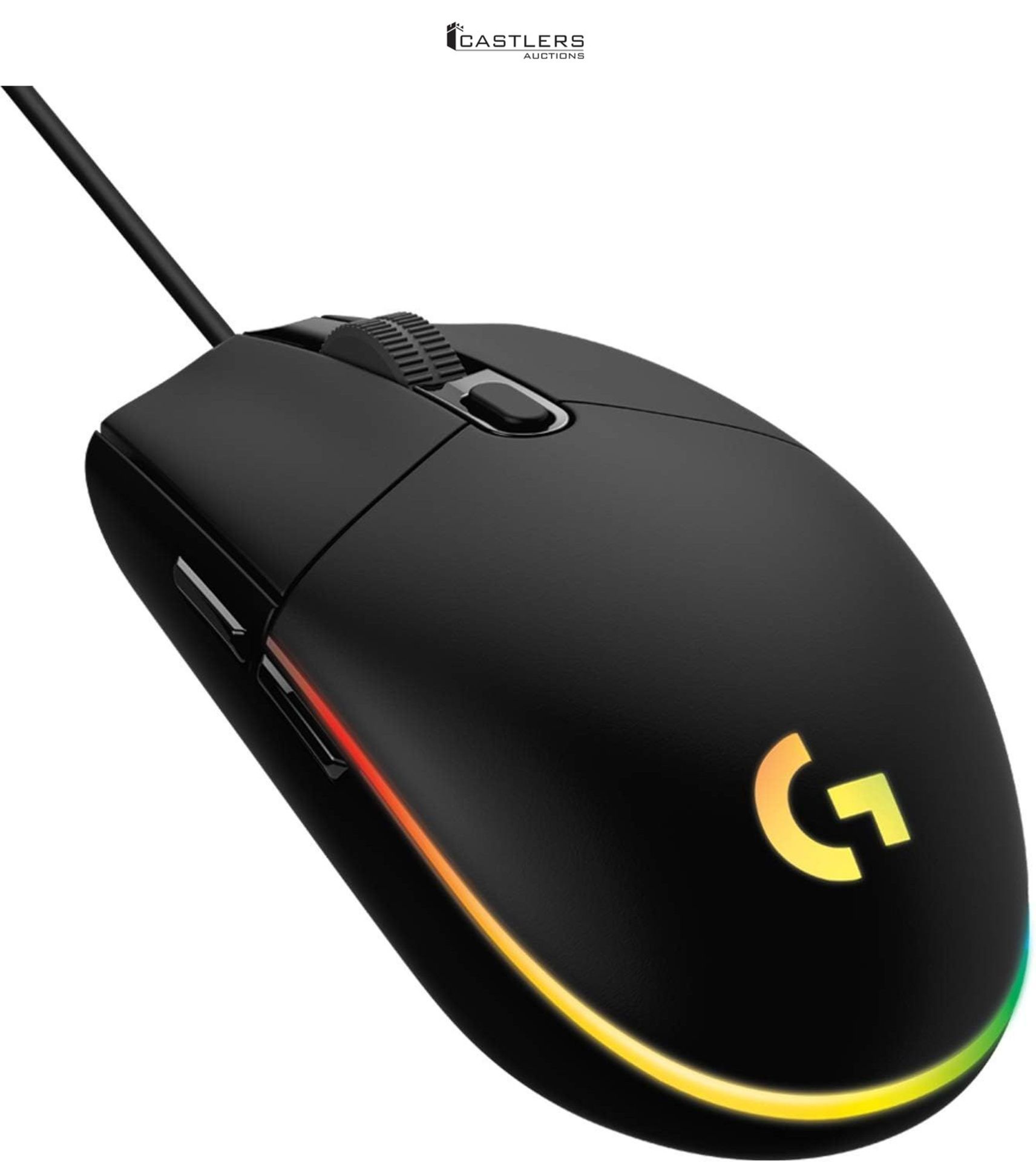 Logitech G203 LIGHTSYNC Gaming Mouse with Customizable RGB Lighting, 6 Programmable Buttons, Gaming