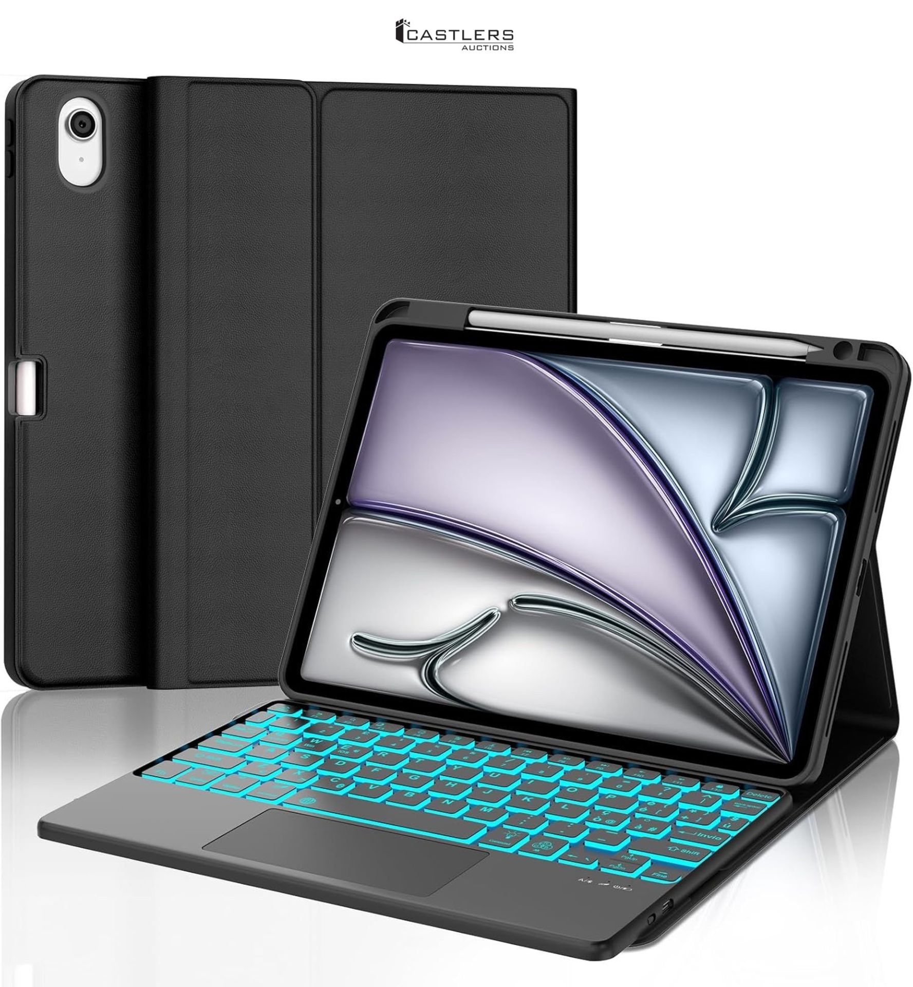 RRP £50.44 - SENGBIRCH Keyboard Case with Trackpad for iPad Air 11" (M3) 2025/Air 11" (M2) 2024, Ai