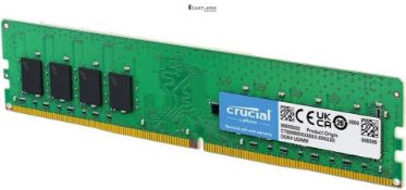 Crucial DDR4 RAM 16GB 3200MHz CL22, Desktop Computer Memory (or 2933MHz, 2666MHz) - CT16G4DFRA32A
