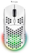 Trust Gaming GXT 929W Helox Wireless Gaming Mouse, Superlight White Gaming Mouse 75g, 80h Battery L