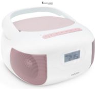 Metronic Eden Portable Bluetooth CD Player, MP3 Player with USB Port, Micro SD Card Player, CD Radi