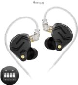 RRP £69.66 - Yinyoo KZ ZS12 PRO X Wired Earphones,4 Switch Tuning In Ear Headphones,1DD 5BA Ultra-l