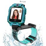 RRP £79.34 - OKYUK 4G Smartwatch for Kids, GPS Tracker, Multiple Desktop Styles to Choose From, Two