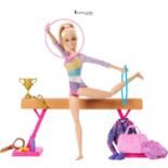 BARBIE Gymnastic Fun Play Set with Balance Beam and Over 10 Thematic Matching Pieces for Victory St