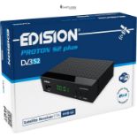 EDISION Proton S2 Plus Full HD Satelliten Receiver FTA, 2in1 Komfort-Fernbedienung, Unicable taugli