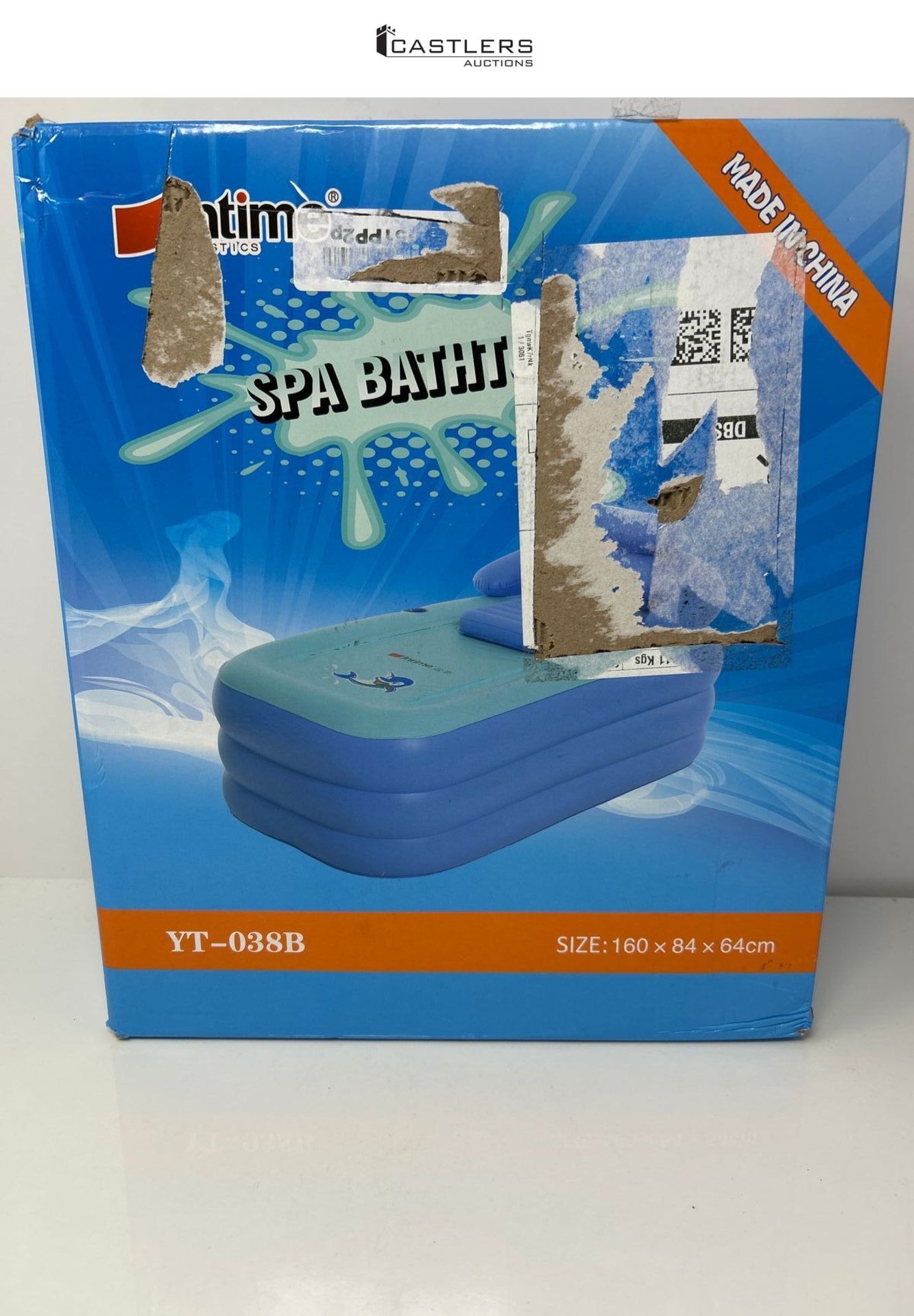 RRP £56.25 - NArra Inflatable Bath Tub for Adults, Foldable Plastic Blow Up Bath for Shower, Portab