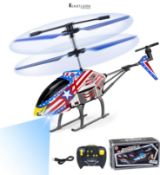 Remote Control Helicopter for Kids, Rc Plane for Kids Ages 8+,2.4G Rc Helicopter with LED Light, Dr