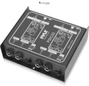 Pyle Passive DI Box, Audio Hum Eliminator, 6.35mm to XLR Converter, Guitar Audio Interface for Home