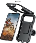 Jitehsha Waterproof Motorcycle Phone Mount 360°Ball Rotation Bike Cellphone Holder Sensitive Touch