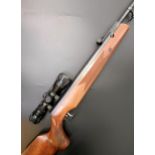 A Weihrauch HW80 .177 air rifle, with a Leapers 3-9 x 40 scope, 115 cm overall    Provenance: The