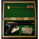 A Harper Classic Wolf .22 air pistol, cased    Provenance: The property of a lifetime collector