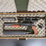 A Gun Power Stealth air pistol, 000372, with accessories, in a homemade case    Provenance: The