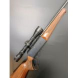 A Parker Hale Phoenix .22 pre charged pneumatic air rifle, UL0012, with a waterproof 3-9 x 42 scope,