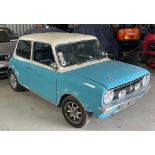1980 Austin Morris Mini 1275 GT Registration number DER 884V White over blue with a black interior