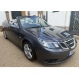 2011 Saab 9-3 1.8t Linear SE Convertible Registration number SG61 VVF Dark charcoal/metallic with an