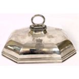 Royal interest: A silver meat dish cover, with a coronet above a Royal coat of arms, Paul Storr,