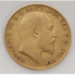An Edward VII half sovereign, 1909