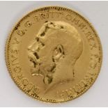 A George V half sovereign, 1912