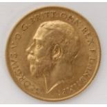 A George V half sovereign, 1912