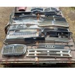 Assorted car grilles, including Audi, Ford, Morris, Humber, Vauxhall and others (qty) Collection
