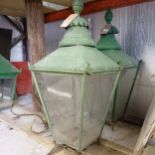 A pair of tops, for street lamps, approx. 92 cm high, with arms Collection from DT2 0PR will be on