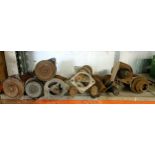 Assorted car parts, including Ford door trim (NOS), starter motors and other items (the shelf) We