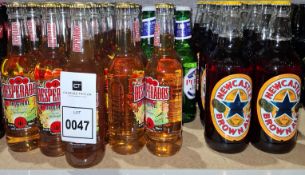 41 X BRAND NEW MIXED LOT TO INCLUDE 10 X NEWCASTLE BROWN ALE 550ML - 8 X PERONI 330ML -